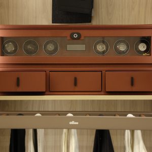 2 Layers Watch Winder With Storage Boxes
