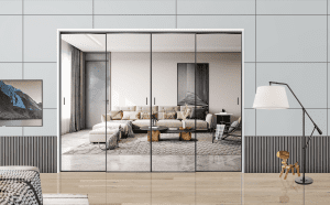 Closma MagTouch Electromagnetic Sliding System – 1 Fix + 1 Sliding Door