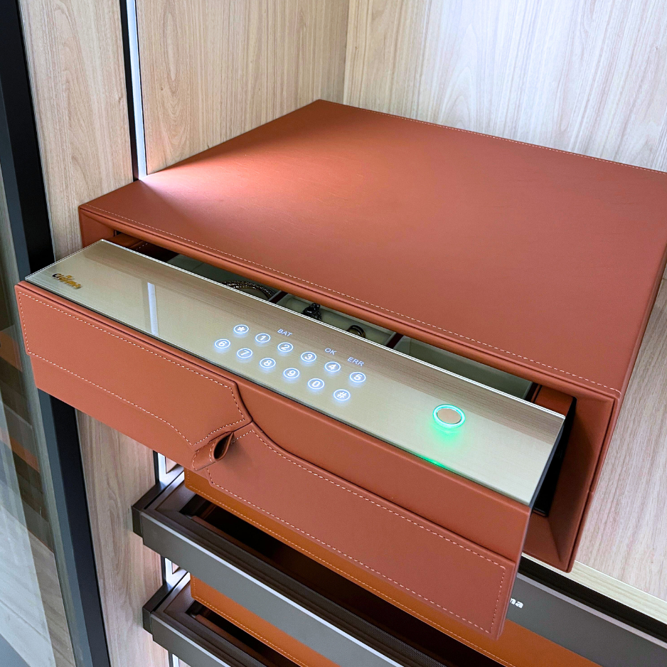 Fingerprint password smart drawer