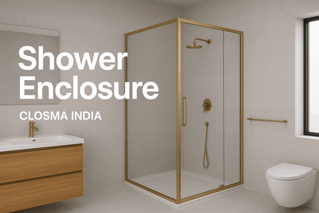Modern shower enclosure hardware and profiles